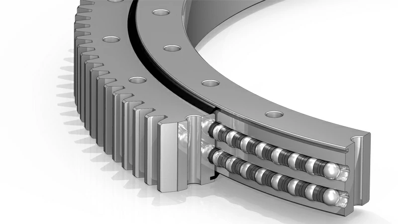 Double-row unequal diameter ball bearings